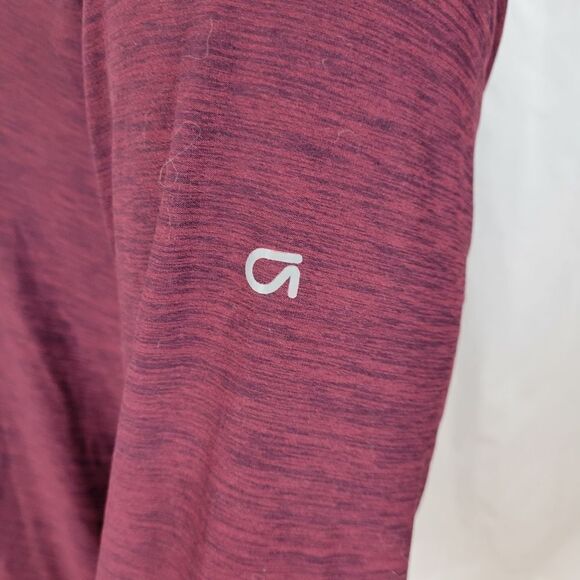Gapfit Half Zip Closure Heathered Long Sleeve Shirt Size L - Picture 6 of 10
